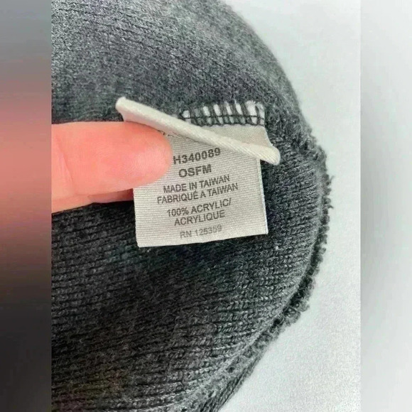 TIMBERLAND Unisex One Size Grey Knit Beanie Fold Over Outdoor Gorpcore Classic - Picture 9 of 10